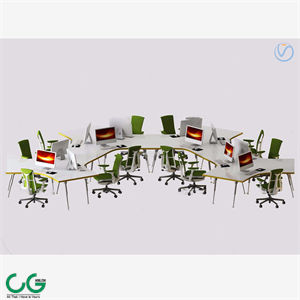 Modern card seat office chair 3d model
